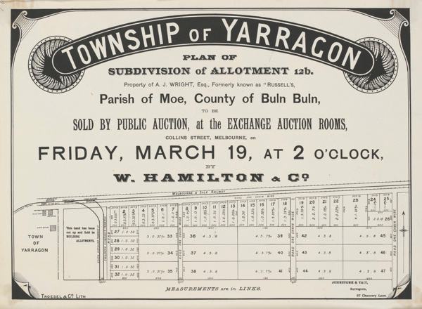 Historic Yarragon Subdivision and Auction Plan
